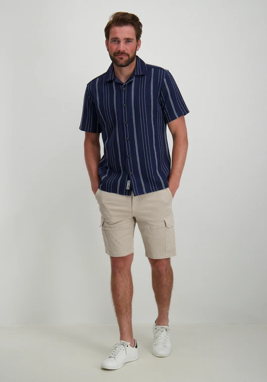 ONLY & SONS ONSTREV LIFE REG SS STRUC STRIPE SH 22029099