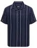 ONLY & SONS ONSTREV LIFE REG SS STRUC STRIPE SH 22029099