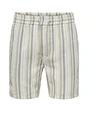 ONLY & SONS ONSTREV LIFE REG STRUC STRIPE SHORT 22026950
