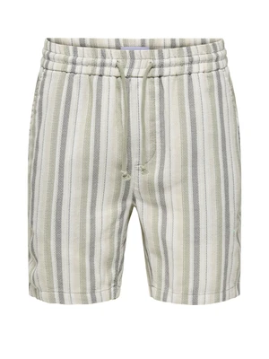 ONLY & SONS ONSTREV LIFE REG STRUC STRIPE SHORT 22026950