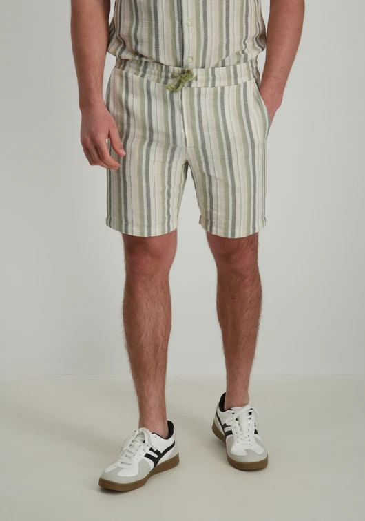 ONLY & SONS ONSTREV LIFE REG STRUC STRIPE SHORT 22026950