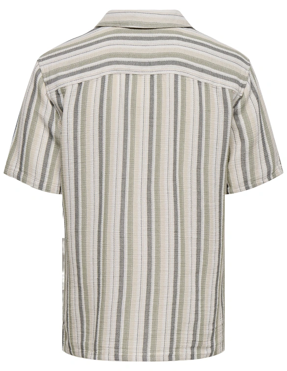 ONLY & SONS ONSTREV LIFE REG STRUC STRIPE SS SH 22025659