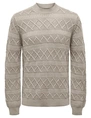 ONLY & SONS ONSWADE REG 5 STRUC CREW NECK KNIT 22027159