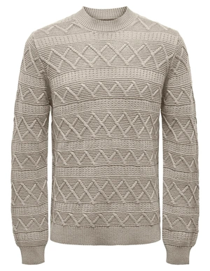 ONLY & SONS ONSWADE REG 5 STRUC CREW NECK KNIT 22027159