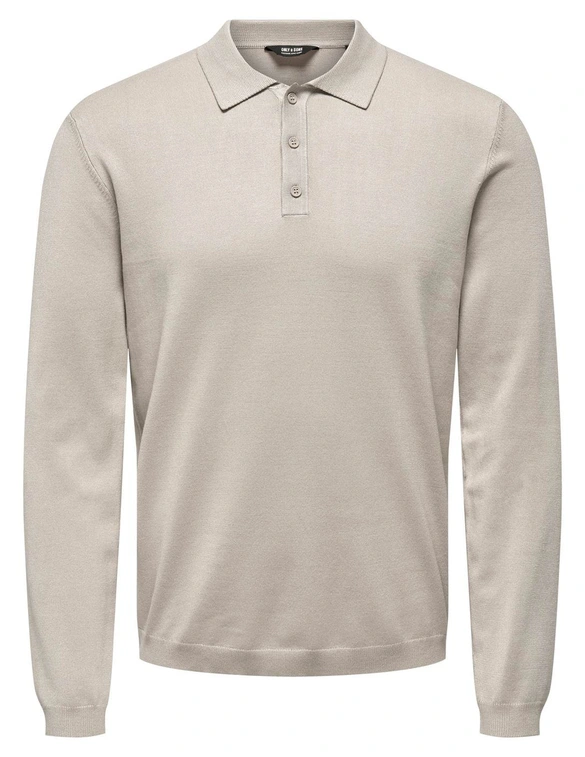 ONLY & SONS ONSWYLER LIFE REG 14 LS POLO KNIT N 22021184