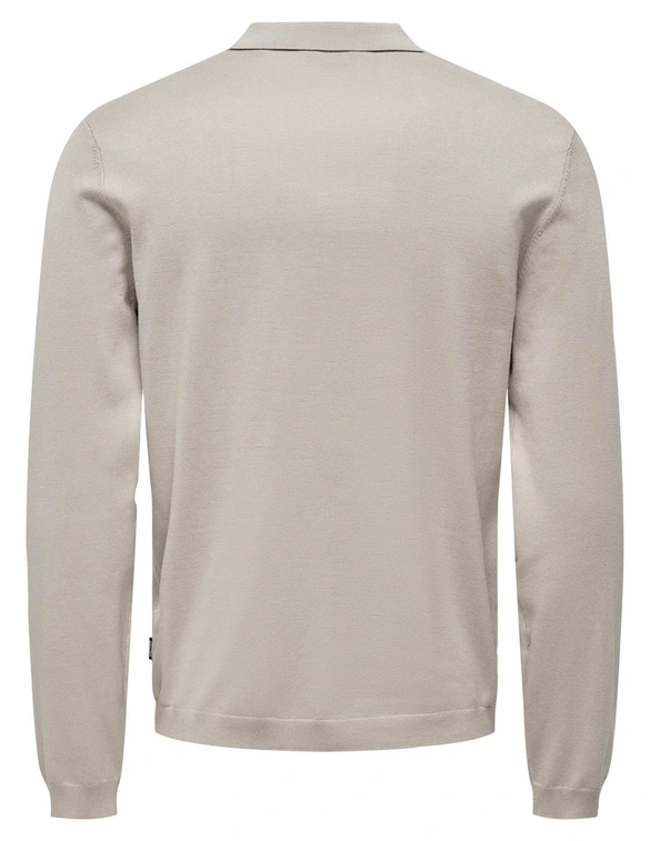 ONLY & SONS ONSWYLER LIFE REG 14 LS POLO KNIT N 22021184