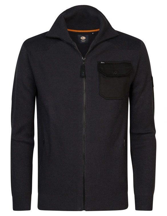 Petrol Men Knitwear Collar Cardigan M-3040-KWC249