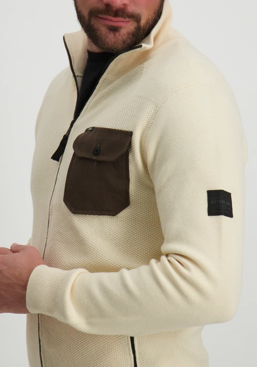 Petrol Men Knitwear Collar Cardigan M-3040-KWC249