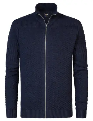 Petrol Men Knitwear Collar Cardigan M-3040-KWC295