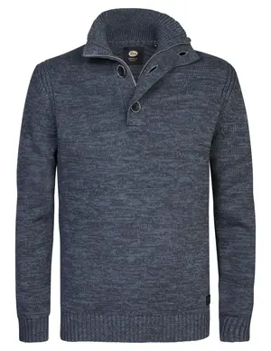 Petrol Men Knitwear Collar M-3040-KWC206