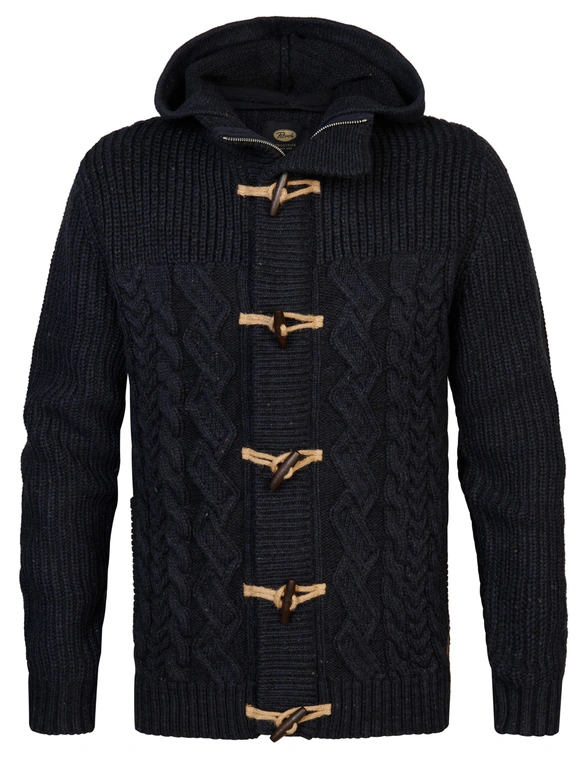 Petrol Men Knitwear Hooded Cardigan M-3040-KWH210