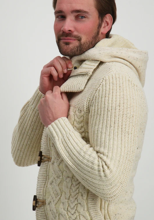 Petrol Men Knitwear Hooded Cardigan M-3040-KWH210