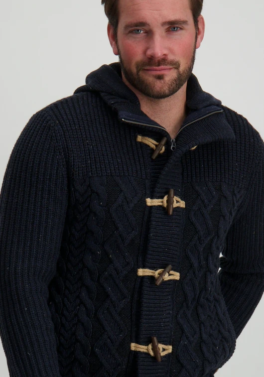 Petrol Men Knitwear Hooded Cardigan M-3040-KWH210