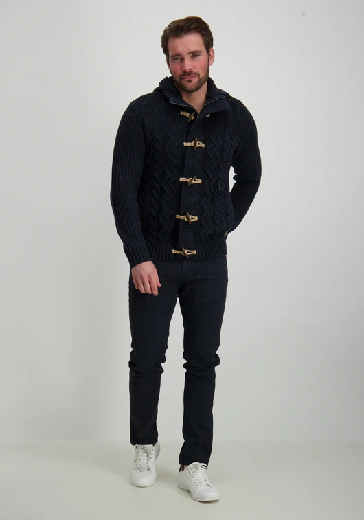Petrol Men Knitwear Hooded Cardigan M-3040-KWH210