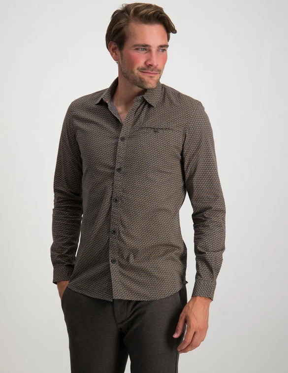 Petrol Men Shirt Long Sleeve AOP M-3020-SIL404