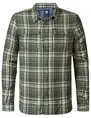 Petrol Men Shirt Long Sleeve Check M-3040-SIL400