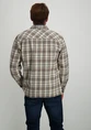 Petrol Men Shirt Long Sleeve Check M-3040-SIL405