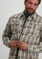 Petrol Men Shirt Long Sleeve Check M-3040-SIL405