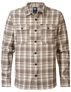 Petrol Men Shirt Long Sleeve Check M-3040-SIL405