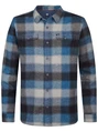 Petrol Men Shirt Long Sleeve Check M-3050-SIL417