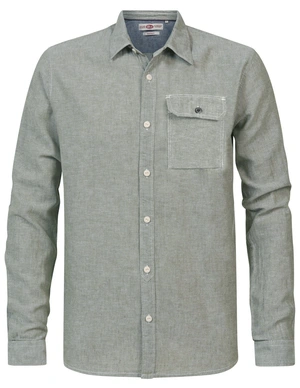 Petrol Men Shirt Long Sleeve Uni M-1030-SIL403