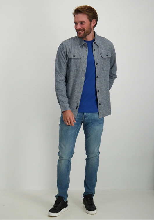 Petrol Men Shirt Long Sleeve Uni M-3040-SIL412