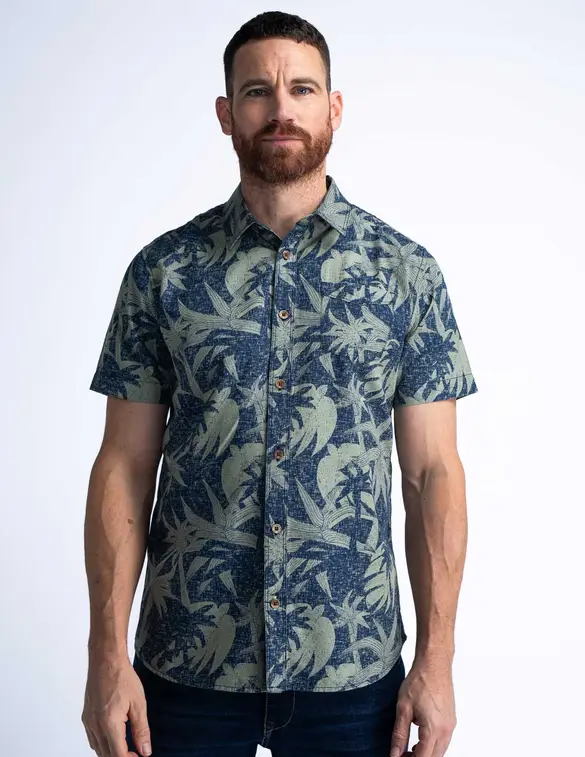 Petrol Men Shirt Short Sleeve AOP M-1040-SIS422