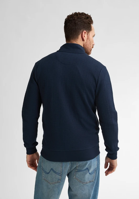 Petrol Men Sweater Collar Zip M-1050-SWC333