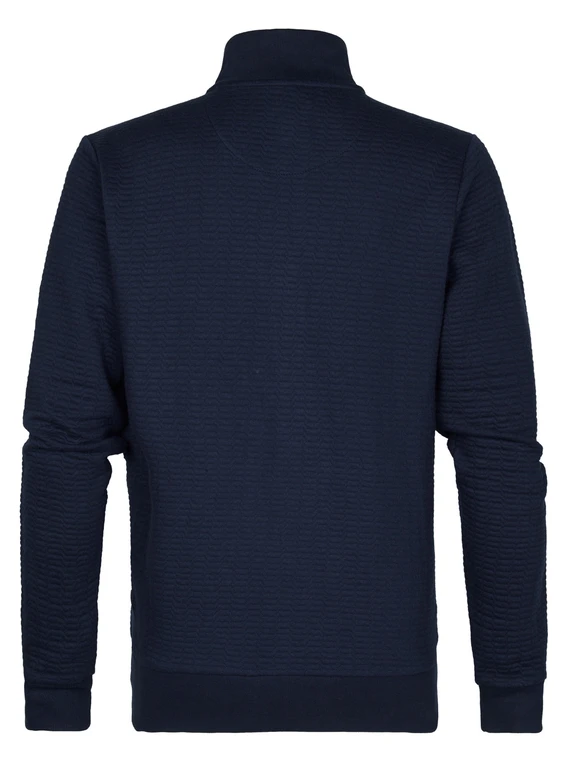 Petrol Men Sweater Collar Zip M-1050-SWC333