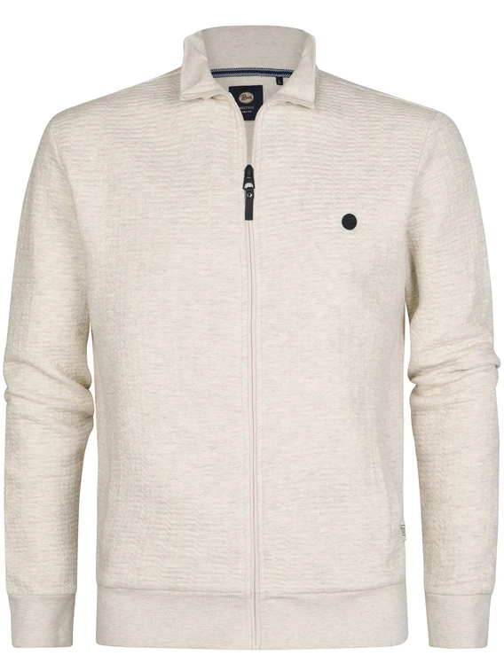 Petrol Men Sweater Collar Zip M-1050-SWC333