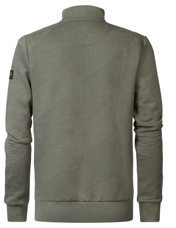 Petrol Men Sweater Collar Zip M-3040-SWC315