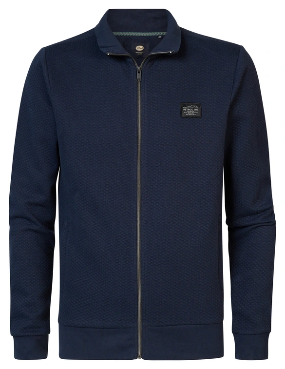 Petrol Men Sweater Collar Zip M-3040-SWC343