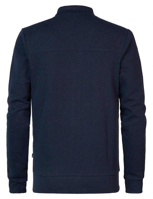 Petrol Men Sweater Collar Zip M-3040-SWC343