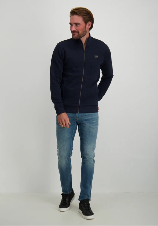 Petrol Men Sweater Collar Zip M-3040-SWC343