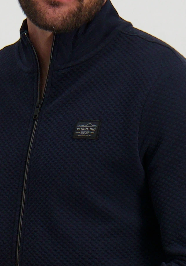 Petrol Men Sweater Collar Zip M-3040-SWC343