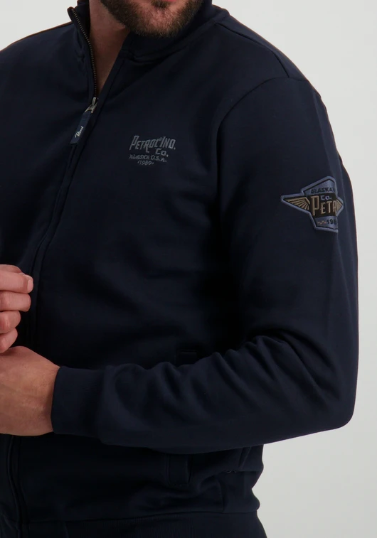 Petrol Men Sweater Collar Zip M-3040-SWC376