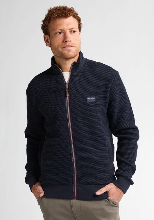 Petrol Men Sweater Collar Zip M-3050-SWC343