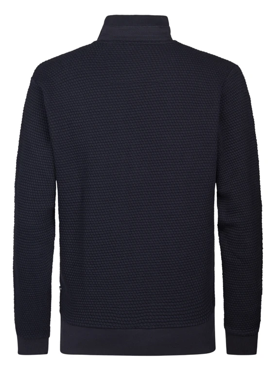Petrol Men Sweater Collar Zip M-3050-SWC343