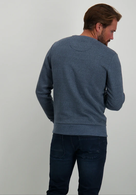 Petrol Men Sweater Round Neck Print M-3040-SWR309
