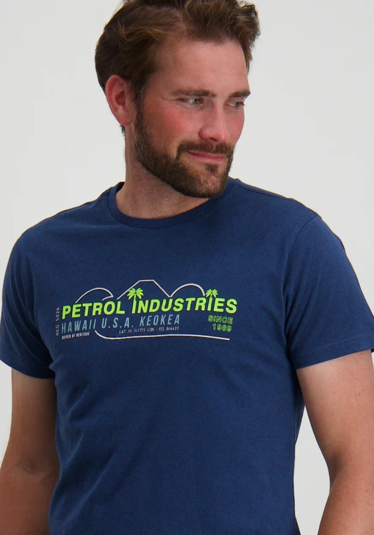 Petrol Men T-Shirt SS Classic Print M-1040-TSR157