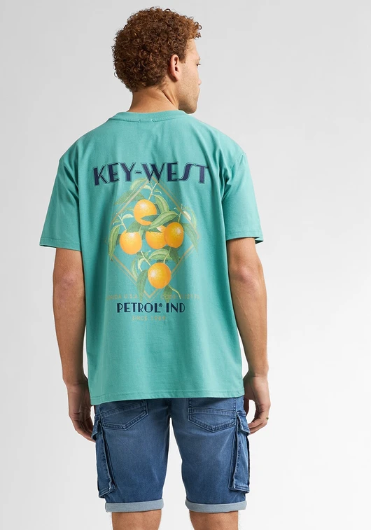 Petrol Men T-Shirt SS Classic Print M-1050-TSR649