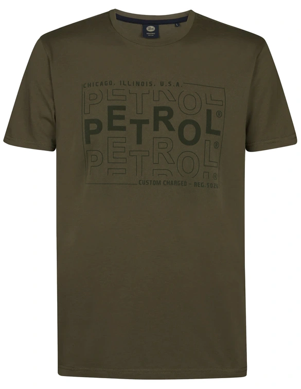Petrol Men T-Shirt SS Classic Print M-3050-TSR125