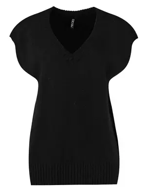 Pieces PCCHRIS V-NECK KNIT VEST D2D 17111682