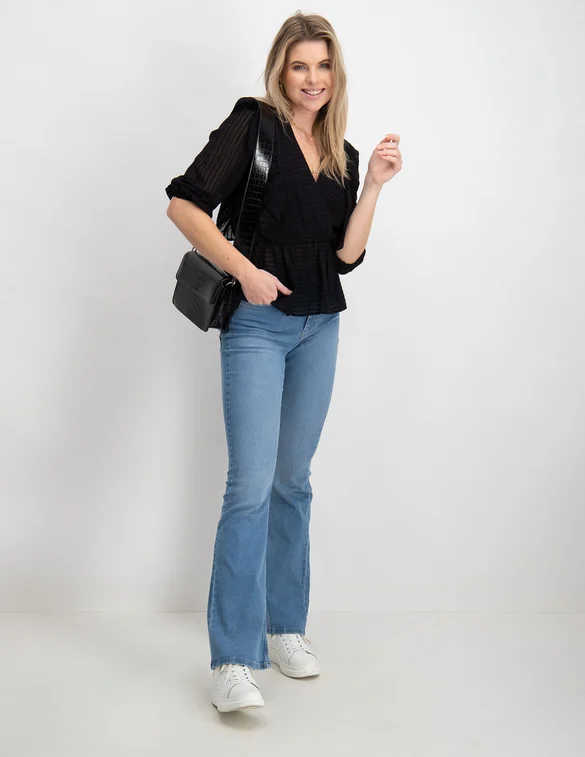 Pieces PCPEGGY FLARED HW JEANS LB NOOS BC 17123711