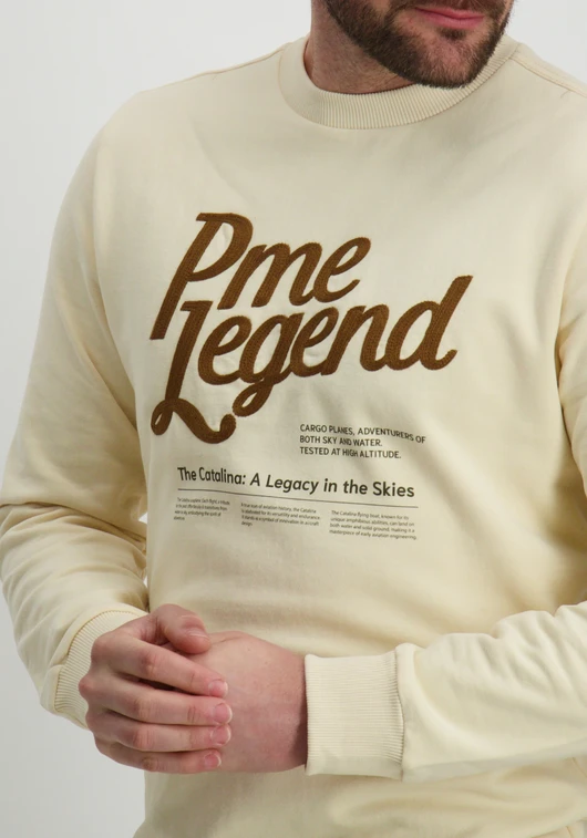 PME Legend Crewneck peached terry PSW2502473