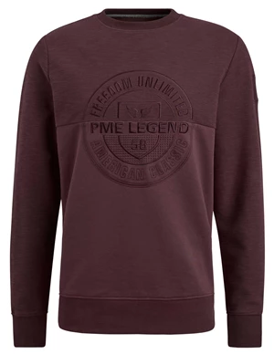 PME Legend Crewneck slub-look jacquard sweat PSW2310460
