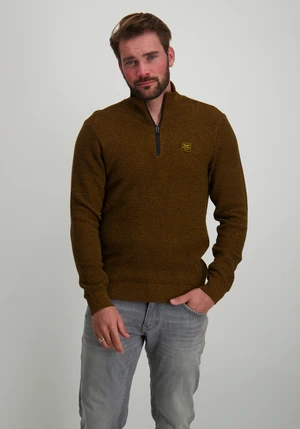 PME Legend Half zip collar cotton mouline PKW2410301