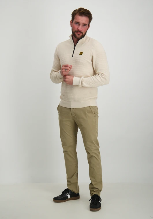 PME Legend Half zip collar cotton mouline PKW2410301