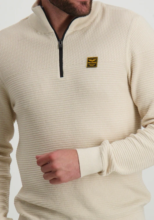 PME Legend Half zip collar cotton mouline PKW2410301