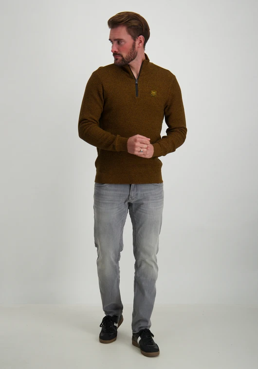 PME Legend Half zip collar cotton mouline PKW2410301